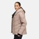 Marikoo Nadiraa Damen Herbst Winter Stepp Jacke  Taupe Grey Größe XXL - Gr. 44