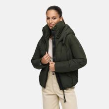 Marikoo Ninikaa Damen Herbst Winter Stepp Jacke  Dark Olive-Größe XXL - Gr. 44