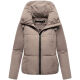 Marikoo Ninikaa Damen Herbst Winter Stepp Jacke  Taupe Grey-Größe S - Gr. 36
