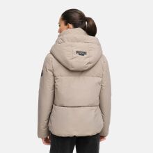 Marikoo Ninikaa Damen Herbst Winter Stepp Jacke  Taupe Grey-Größe M - Gr. 38