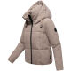 Marikoo Ninikaa Damen Herbst Winter Stepp Jacke  Taupe Grey-Größe M - Gr. 38