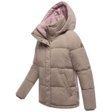 Marikoo Omariaa Damen Winter Stepp Jacke Taupe Grey Größe S - Gr. 36