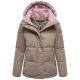 Marikoo Omariaa Damen Winter Stepp Jacke Taupe Grey Größe S - Gr. 36