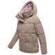 Marikoo Omariaa Damen Winter Stepp Jacke Taupe Grey Größe S - Gr. 36