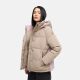 Marikoo Omariaa Damen Winter Stepp Jacke Taupe Grey Größe L - Gr. 40