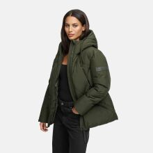 Navahoo Pastellzauber Damen Herbst Winter Jacke Dark Olive Größe S - Gr. 36