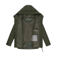 Navahoo Pastellzauber Damen Herbst Winter Jacke Dark Olive Größe S - Gr. 36