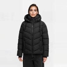 Marikoo Sahnemausii Damen Winter Steppjacke Schwarz Größe M - Gr. 38