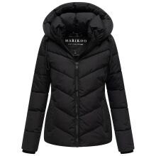 Marikoo Sahnemausii Damen Winter Steppjacke Schwarz Größe M - Gr. 38