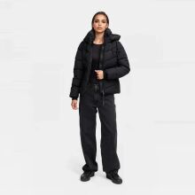 Marikoo Sahnemausii Damen Winter Steppjacke Schwarz Größe L - Gr. 40