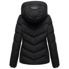Marikoo Sahnemausii Damen Winter Steppjacke Schwarz Größe L - Gr. 40