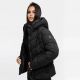 Marikoo Sahnemausii Damen Winter Steppjacke Schwarz Größe XL - Gr. 42
