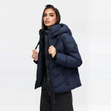 Marikoo Sahnemausii Damen Winter Steppjacke Navy Größe M - Gr. 38