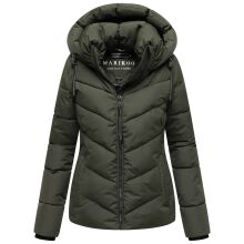 Marikoo Sahnemausii Damen Winter Steppjacke Dark Olive Größe XS - Gr. 34