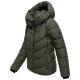 Marikoo Sahnemausii Damen Winter Steppjacke Dark Olive Größe XS - Gr. 34