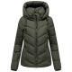 Marikoo Sahnemausii Damen Winter Steppjacke Dark Olive Größe S - Gr. 36