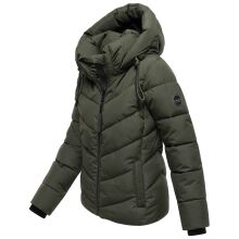 Marikoo Sahnemausii Damen Winter Steppjacke Dark Olive Größe L - Gr. 40