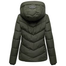 Marikoo Sahnemausii Damen Winter Steppjacke Dark Olive Größe L - Gr. 40