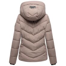 Marikoo Sahnemausii Damen Winter Steppjacke Taupe Grey Größe M - Gr. 38