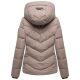 Marikoo Sahnemausii Damen Winter Steppjacke Taupe Grey Größe M - Gr. 38