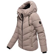 Marikoo Sahnemausii Damen Winter Steppjacke Taupe Grey Größe L - Gr. 40