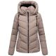 Marikoo Sahnemausii Damen Winter Steppjacke Taupe Grey Größe L - Gr. 40