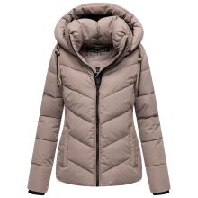 Marikoo Sahnemausii Damen Winter Steppjacke Taupe Grey Größe XL - Gr. 42