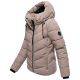 Marikoo Sahnemausii Damen Winter Steppjacke Taupe Grey Größe XL - Gr. 42