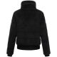 Navahoo Schneepuder Damen Herbst Winter flauschige Teddyfell Jacke gefüttert  Schwarz-Größe XS - Gr. 34