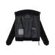 Navahoo Schneepuder Damen Herbst Winter flauschige Teddyfell Jacke gefüttert  Schwarz-Größe XS - Gr. 34
