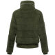 Navahoo Schneepuder Damen Herbst Winter flauschige Teddyfell Jacke gefüttert  Olive Leaf-Größe XS - Gr. 34