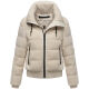 Navahoo Schneepuder Damen Herbst Winter flauschige Teddyfell Jacke gefüttert  Offwhite-Größe XS - Gr. 34