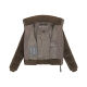 Navahoo Schneepuder Damen Herbst Winter flauschige Teddyfell Jacke gefüttert  Stone Brown-Größe XS - Gr. 34