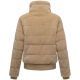 Navahoo Schneepuder Damen Herbst Winter flauschige Teddyfell Jacke gefüttert  Beige-Größe XS - Gr. 34