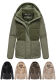 Marikoo Sheeta Damen Herbst Winter Teddyfell Jacke gefüttert