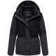 Marikoo Sheeta Damen Herbst Winter Teddyfell Jacke gefüttert  Schwarz Größe XL - Gr. 42