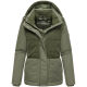 Marikoo Sheeta Damen Herbst Winter Teddyfell Jacke gefüttert  Olive Leaf Größe XS - Gr. 34