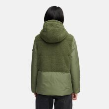 Marikoo Sheeta Damen Herbst Winter Teddyfell Jacke gefüttert  Olive Leaf Größe M - Gr. 38