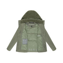 Marikoo Sheeta Damen Herbst Winter Teddyfell Jacke gefüttert  Olive Leaf Größe M - Gr. 38