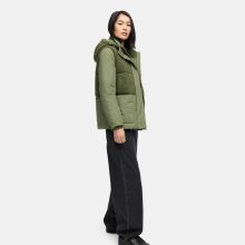 Marikoo Sheeta Damen Herbst Winter Teddyfell Jacke gefüttert  Olive Leaf Größe XL - Gr. 42