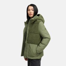 Marikoo Sheeta Damen Herbst Winter Teddyfell Jacke gefüttert  Olive Leaf Größe XXL - Gr. 44