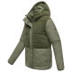 Marikoo Sheeta Damen Herbst Winter Teddyfell Jacke gefüttert  Olive Leaf Größe XXXL - Gr. 46
