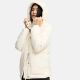 Marikoo Sheeta Damen Herbst Winter Teddyfell Jacke gefüttert  Offwhite Größe S - Gr. 36