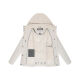 Marikoo Sheeta Damen Herbst Winter Teddyfell Jacke gefüttert  Offwhite Größe M - Gr. 38
