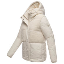Marikoo Sheeta Damen Herbst Winter Teddyfell Jacke gefüttert  Offwhite Größe XXL - Gr. 44