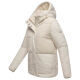 Marikoo Sheeta Damen Herbst Winter Teddyfell Jacke gefüttert  Offwhite Größe XXL - Gr. 44