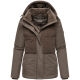 Marikoo Sheeta Damen Herbst Winter Teddyfell Jacke gefüttert  Stone Brown Größe S - Gr. 36