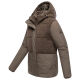 Marikoo Sheeta Damen Herbst Winter Teddyfell Jacke gefüttert  Stone Brown Größe XL - Gr. 42