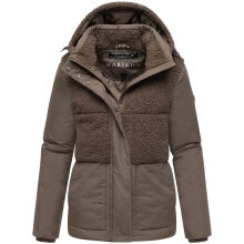 Marikoo Sheeta Damen Herbst Winter Teddyfell Jacke gefüttert  Stone Brown Größe XXL - Gr. 44