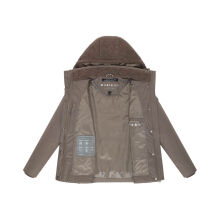 Marikoo Sheeta Damen Herbst Winter Teddyfell Jacke gefüttert  Stone Brown Größe XXL - Gr. 44